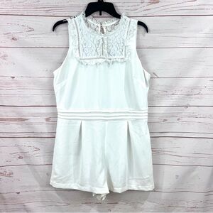 Disney Designer Collection Alice Wonderland White Lace Romper